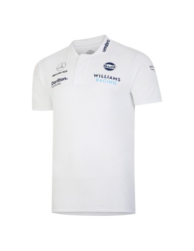 Polo Umbro Williams Racing 2023 CVC Media Polo Brilliant White